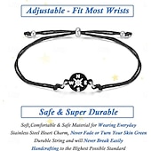  Bracciale con bussola per la laurea, classe 2026 – regalo motivazionale per lei e per lui, diploma di scuola superiore, università, terza media, acciaio inossidabile con biglietto di auguri. &scatola
