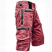 abordables Exterior-Hombre Pantalones tipo cargo Pantalón Corto Cargo Pantalón corto Pantalones cortos casuales Multi bolsillo Bolsillo con solapa Plano Comodidad Transpirable Medio corto Casual Exterior Vacaciones