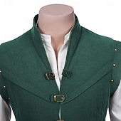 economico Cime-Medievale Rinascimento Gilet Elfo Ranger Costume Per uomo Fantasia Halloween Carnevale Mascherata Fiera Rinascimentale LARP Adulti Gilet Primavera &amp; Estate