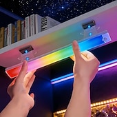 levne senzorová noční světla-3ks rgb atmosférické osvětlení skříňky nabíjecí magnetická indukční LED pohybový senzor noční světlo bezdrátové osvětlení skříňky šatní skříně ložnice není třeba vrtat otvory ani pokládat dráty snadná