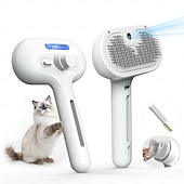 ieftine Îngrijirea părului-Perie de îngrijire pentru animale de companie cu spray electronic - instrument delicat pentru îndepărtarea nămolului pentru pisici &amp;Perie cu abur pentru câini și animale de companie, reduce