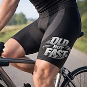 levne Cyklistické šortky-Pánské černé cyklistické kraťasy s 3D výstelkou, prodyšné, rychleschnoucí, odvádějící pot, kompresní triatlonové kraťasy s UV filtrem 50, outdoorové cyklistické vybavení, rychlý tisk s potiskem "old