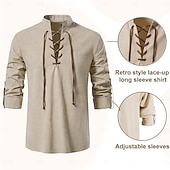 voordelige Outfits-Set Middeleeuws Renaissance Outfits Fancy kostuum Krijger Vikingen Kostuum Voor heren Viking Halloween Carnaval Prestatie LARP Ren Faire Volwassenen Zomer Lente