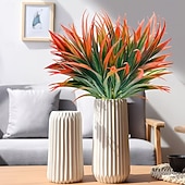 cheap Artificial Flower-10Pcs UV-Resistant Artificial Agave Plants, Vibrant Multi-Color Tall Fake Grass for Indoor/Outdoor Home Decor, All-Season Durable Plastic Greenery, Suitable for Garden, Office, Patio, Hanging Planter