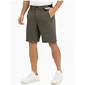 voordelige werk shorts-Voor heren Geklede korte broek Bedrijf Casual korte broek Golfshorts Zak Elastische taille Effen kleur Comfort Sneldrogend Knielengte Casual Buiten liiketoiminta Modieus Streetwear Zwart Marineblauw