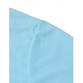 preiswerte Lässiges Henley-T-Shirt-Herren T Shirt Waffel-Henley-Hemd Henley Hemd Langarmshirt Langarm Henley Sommer Frühling Einfach Mode Streetwear Freizeit Knöpfe Lässig Täglich Urlaub Blau Schwarz Weiß Top T-Shirt für Herren