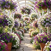 abordables Flores artificiales-30 flores artificiales con margaritas en degradado de tres colores, perfectas para la decoración de jardines exteriores en primavera. &amp;Decoración de temporada de verano, apta para uso