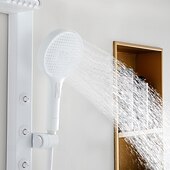 cheap Shower Faucets-Shower System Set - Multi Spray Shower Contemporary Electroplated Mount Outside Ceramic Valve Bath Shower Mixer Taps