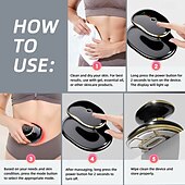 preiswerte Haushaltsgeräte-3-in-1 EMS &amp;RF-Körperformungsgerät, Rotlichttherapie-Gerät zur Hautstraffung und Cellulite-Reduzierung, tragbarer Fettverbrenner-Massager für Bauch, Taille und Beine, USB-aufladbar, schwarz &amp; Gold
