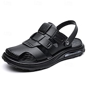 cheap Vacation Sandals-Men's Brown Sport Sandals Adjustable Open-Toe Comfort Walking Shoes Lightweight Summer Footwear for Travel, Outdoor Leisure, Beach Vacation and Everyday Wear