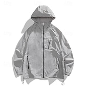 abordables Chaquetas impermeables-Mujer La chaqueta con capucha Chaqueta de piel de senderismo Chaqueta Cortavientos Verano Al aire libre Resistente al Viento Utra ligero (UL) Secado rápido Ligero Abrigos Chaqueta Pesca Escalada Playa