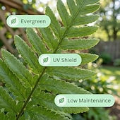levne Umělé rostliny a zeleň-Sada umělých závěsných rostlin bostonské kapradiny, která působí jako skutečná, UV odolná, realistická umělá zeleň do interiéru &amp;venkovní, závěsný koš, zeď, terasa, veranda, zahrada, svatba &amp;bytové