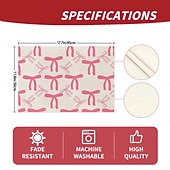 Χαμηλού Κόστους Placemats &amp; Coasters &amp; Trivets-Σουπλά από πολυεστέρα με μοτίβο πεταλούδας και κόμπο, πλενόμενο αντιολισθητικό τραπεζομάντιλο για τραπεζαρία, ανθεκτικό κάλυμμα τραπεζιού κουζίνας ανθεκτικό στη θερμότητα, μοντέρνα διακόσμηση σπιτιού,