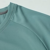 abordables Camisetas casuales de hombre-Hombre Camiseta Camisa manga corta Camiseta superior Manga Corta Cuello Barco Verano Primavera Color sólido Ropa de calle Elegante Básico Secado rápido Delgado Diario Exterior Vacaciones Café