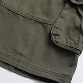 abordables Classique-Homme Pantalon cargo Shorts cargo Shorts Short décontracté Multi-poches Uni Couleur Pleine Séchage Rapide Longueur Genou Extérieur Salle de sport Entraînement Sports Sportif Noir Vert Non Elastique