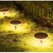 preiswerte Bodenlichter-1er-Pack Solar-Wegeleuchten für den Außenbereich, hellere, wasserdichte Solarleuchten für den Außenbereich, Wegeleuchte mit größerem Panel, automatische Ein-/Ausschaltfunktion für Einfahrt, Terrasse, Gartenweg und Rasen