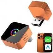 voordelige Multimedia spelers voor in de auto-2-in-1 draadloze CarPlay- en Android Auto-adapter, draadloze CarPlay-dongle voor auto's met bedrade CarPlay, stekker &amp;Speel Android Auto met draadloze adapter, snel &amp;Stabiele 5 GHz wifi, automatische