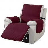 ieftine Husă pentru fotoliu reclinabil-husă de canapea impermeabilă, husă de canapea antiderapantă, durabilă, prietenoasă cu animalele de companie, anti-pete, culoare solidă, covoraș de canapea modern și minimalist, acoperire completă pentru câini și pisici, sufragerie, utilizare în tot sezonu