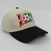 voordelige Wereld Voetbalwedstrijd 2026-WK voetbal 2026 pet met geborduurd logo van de VS, Canada en Mexico, verstelbare unisex voetbalfanpet voor buiten, wedstrijddagen, feestjes en als cadeau.