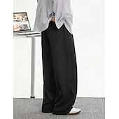 economico pantaloni casual-Per uomo Pantaloni Pantaloni casual Pantaloni Larghi Borse refrigeranti Coulisse Tasca Elastico in vita Semplice Comodità Morbido Casuale Quotidiano All'aperto Vacanza Moda Vestibilità comoda Nero