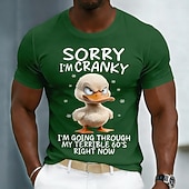  scusa, sono di cattivo umore, sto attraversando i miei terribili 60 anni. Divertente anatra arrabbiata, regalo per il 60° compleanno dell'uomo, maglietta grafica sarcastica da vecchio brontolone,