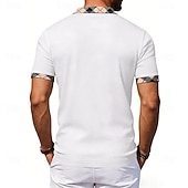 abordables Polo clásico para hombre-Hombre Camisetas polo Casual Negocio Diseño Manga Corta Básico Moderno Plaid Ligero Botones Verano Primavera Ajuste regular Azul Piscina Negro Blanco Rojo Azul Marino Albaricoque Camisetas polo