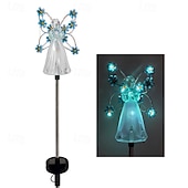 cheap Pathway Lights &amp; Lanterns-Solar Angel Garden Stake Lights, Angel Solar Lights Outdoor Garden, Eternal Light Angel with 7 LEDs for Cemetery Grave Decorations, Memorial Gift, Christmas Yard Art, Sympathy Gifts