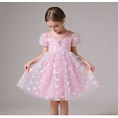 baratos Fantasias para meninas-Princesa Animal Vestidos Traje Cosplay Roupa Filme Estilo bonito Tutus Led acende for Para Meninas Crianças Baile de Máscaras Diário Festa Comic Con