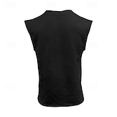 cheap Tank Tops-Men's T-Shirt Outfits Tee Top Sleeveless V Neck Spring &amp; Summer Summer Spring Knitwear Hawaiian Designer Knitted Casual Daily Home White Top Tee for Men