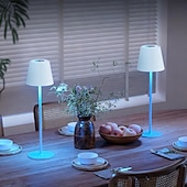baratos Luzes decorativas-LED Reading Desk Lamp New Modern French Style Eye-Friendly  Rechargeable, RGB, Long Battery Life, Home Use, Living Room &amp; Bedroom, Touch Dimming &amp; Color Adjustment, Ambient Light Decorative Accent,