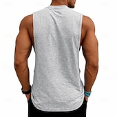 abordables Camisetas sin mangas de gimnasio-Hombre Camiseta sin mangas Chaleco Camisetas Interiores Camisa sin mangas Sin Mangas Escote Redondo Verano Primavera Plano Moda Deportivo Clásico Puro Casual Gimnasia Calle Negro Blanco Rosa Camiseta