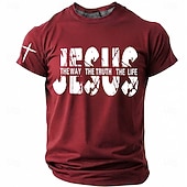  Per uomo Fede Maglietta Manica Corta maglietta Stampa 3D Girocollo Camicia Moda Designer Semplice Casuale Quotidiano Feste Rosso Estate Primavera Abbigliamento S M L XL XXL XXXL