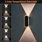 ieftine Aplice de Exterior-lumini solare pentru garduri cu 3 moduri, lentile LED, lumini solare IP65 &amp;Aplice solare de perete pentru curte, piscină, verandă, terasă, balustradă 1 buc
