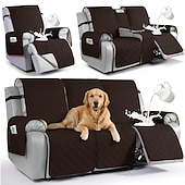 cheap Recliner Cover-Waterproof Recliner Couch Covers for Pets, Sofa Covers  Washable Reclining Sofa Cover Non-Slip Furniture Protector with Elastic Straps Pocket for Dogs