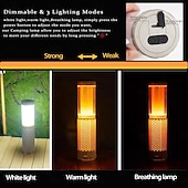 お買い得  キャンプ用ライトとランタン-充電式伸縮式キャンプライト、マグネット式キャンプランタン、防水調光式キャンプ必需品懐中電灯、緊急時、釣り、ハイキング用キャンプランプ