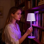 baratos Luzes decorativas-LED Reading Desk Lamp New Modern French Style Eye-Friendly  Rechargeable, RGB, Long Battery Life, Home Use, Living Room &amp; Bedroom, Touch Dimming &amp; Color Adjustment, Ambient Light Decorative Accent,