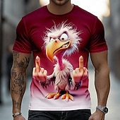  Men's Animal Funny T Shirt Short Sleeve T shirt 3D Print Crew Neck Shirt Exaggerated Designer Party Holiday Blue Black Red Summer Spring Clothing Apparel S M L XL XXL XXXL