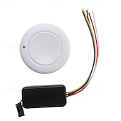 お買い得  スマートスイッチ-DC3.7V、5V、12V、1ch RFワイヤレスリモコンスイッチLED電源オン/オフ受信機学習コード送信機と受信機433MHz