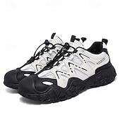 billiga Vardagssneakers-herrskor för utomhusbruk, andningsbara skor med snabb snörning, halkfria, skyddande sportskor för män, vandring, camping, resor, utomhusarbete och vardagskläder