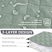 voordelige Fauteuilhoes-100% waterdichte hoes voor relaxbank, tweezitsbank, morsbestendig met middenconsole, antislip, gewatteerde bankbeschermer, bankhoes voor 2-zits relaxbank, meubelhoes voor thuis