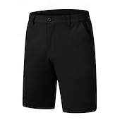 cheap Work Shorts-Men's Dress Shorts Business Casual Shorts Golf Shorts Pocket Elastic Waist Plain Waterproof Comfort Knee Length Outdoor Business Work Fashion Streetwear Black Navy Blue Inelastic