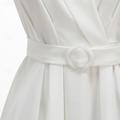 preiswerte Kleider-1950er Retro Vintage Rockabilly Midlänge Kleid Swing-Kleid Ausgestelltes Kleid Kurze Ärmel Einfarbig Tupfen Tailliert und ausgestellt Schaukel V Ausschnitt Kostüm Damen Lässig Party Alltagskleidung