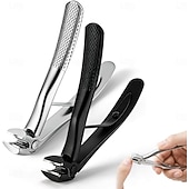 זול טיפול אישי ובריאות-קוצץ ציפורניים לגיל הזהב, קוצץ ציפורניים עם ידית ארוכה וזוויתית נגד החלקה לציפורניים עבות, קוצץ ציפורניים עם לסת רחבה ותופס לציפורניים עבות