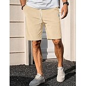 economico Pantaloncini casual-Per uomo Shorts Shorts da Spiaggia Pantaloncini casual Pantaloncini di velluto a coste Tasca Elastico in vita Semplice Comodità Traspirante Lunghezza al ginocchio All'aperto Spiaggia Vacanza Vacanza