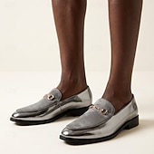 abordables Mocassins-Mocassins gris et noirs à bout pointu pour homme, chaussures habillées élégantes et confortables, style tendance pour hommes, événements professionnels, mariages, fêtes et soirées.