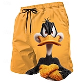 ieftine Animale și păsări-Bărbați Amuzant Rață animale de desene animate Boxeri înot Costume de baie Pantaloni scurți de baie Pantaloni Scurti Talie medie Hawaiană Vacanta la plaja Buzunare laterale Căptușeală din plasă Talie