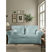 voordelige Sofadoek-Hoes voor 2-Zits Bank 100% Katoen Loveseat Hoezen Zacht en Ademend Stof voor Maximale Comfort