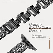 abordables Bracelets Apple Watch-Bracelet Bijou Compatible avec Bracelet Apple Watch 38mm 40mm 41mm 42mm 44mm 45mm 46mm 49mm Paillettes Chaîne double Luxe Alliage Bracelet de remplacement pour iwatch Ultra 3 2 Series 11 10 9 8 7 SE