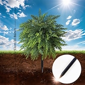 お買い得  人工植物と緑-人工杉の木、高さ20.9インチの人工緑葉、地面に差し込むスパイク付き、リアルな屋内/屋外のホームデコレーション、プランターや庭の装飾、使いやすい床飾り