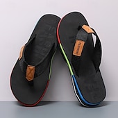 cheap Men's Slippers &amp; Flip-Flops-Men's Brown Flip Flop Sandals, Lightweight Casual Beach Shoes, Comfortable Island &amp; Cruise Style Footwear for Men, Perfect for Poolside, Vacation and Summer Outdoor Activities
